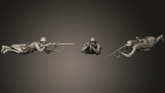 Military figurines (STKW_0316) 3D model for CNC machine